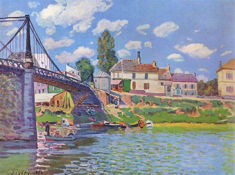 Alfred Sisley Bridge at oil painting image